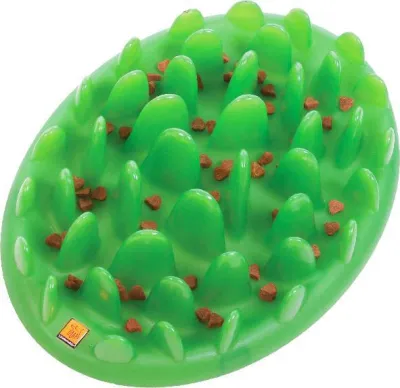 Kong Green Slow Dog Feeder, 40 x 30 cm H10 cm, grün