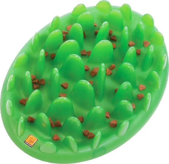 Kong Green Slow Dog Feeder, 40 x 30 cm H10 cm, grün