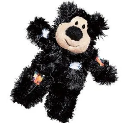 Kong Cat Softies Patchwork Bear ca. 10cm, Katzenspielzeug mit Catnip, ass.