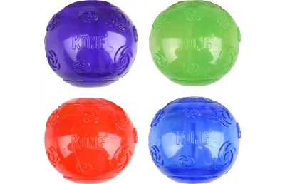 KONG Squeezz® Ball Hundespielzeug Mehrere Farben Medium