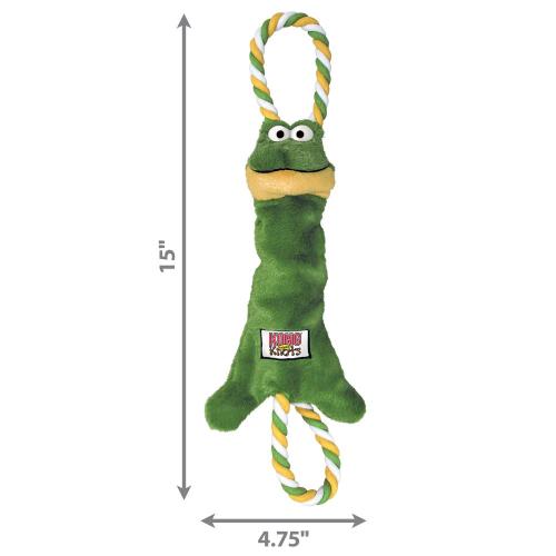 Kong TuggerKnots, 36 cm, grün, Frosch