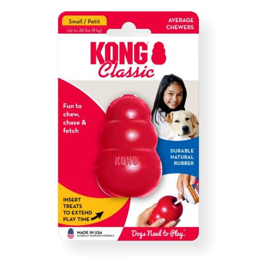 Kong Classic, Ø 8.5 x 13 cm, rouge