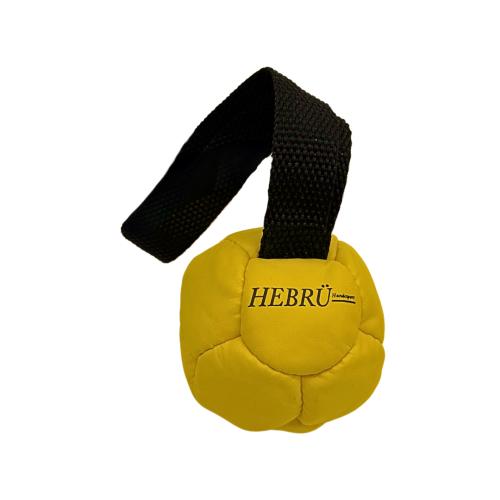Farbige Lederbälle mit Silikon Füllung 8cm Gelb – HEBRÜ