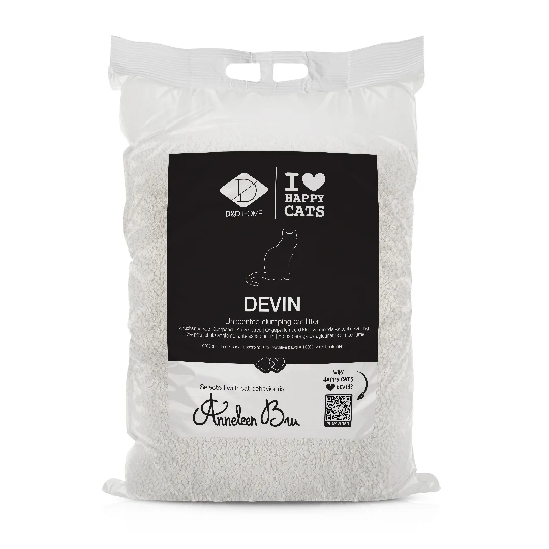 Laroy EBI D&D Home DEVIN Geruchsneutrale Klumpende Katzenstreu 12kg/138L
