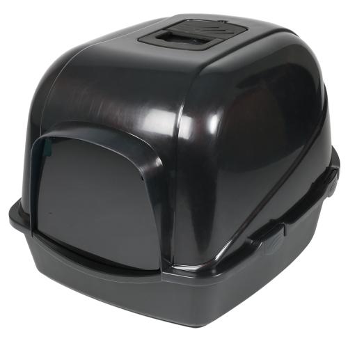 Laroy EBI Cat HOUSE ECLIPSE 70 -GT- 56x70cm-H46cm, Semi Transparent, Black-Black