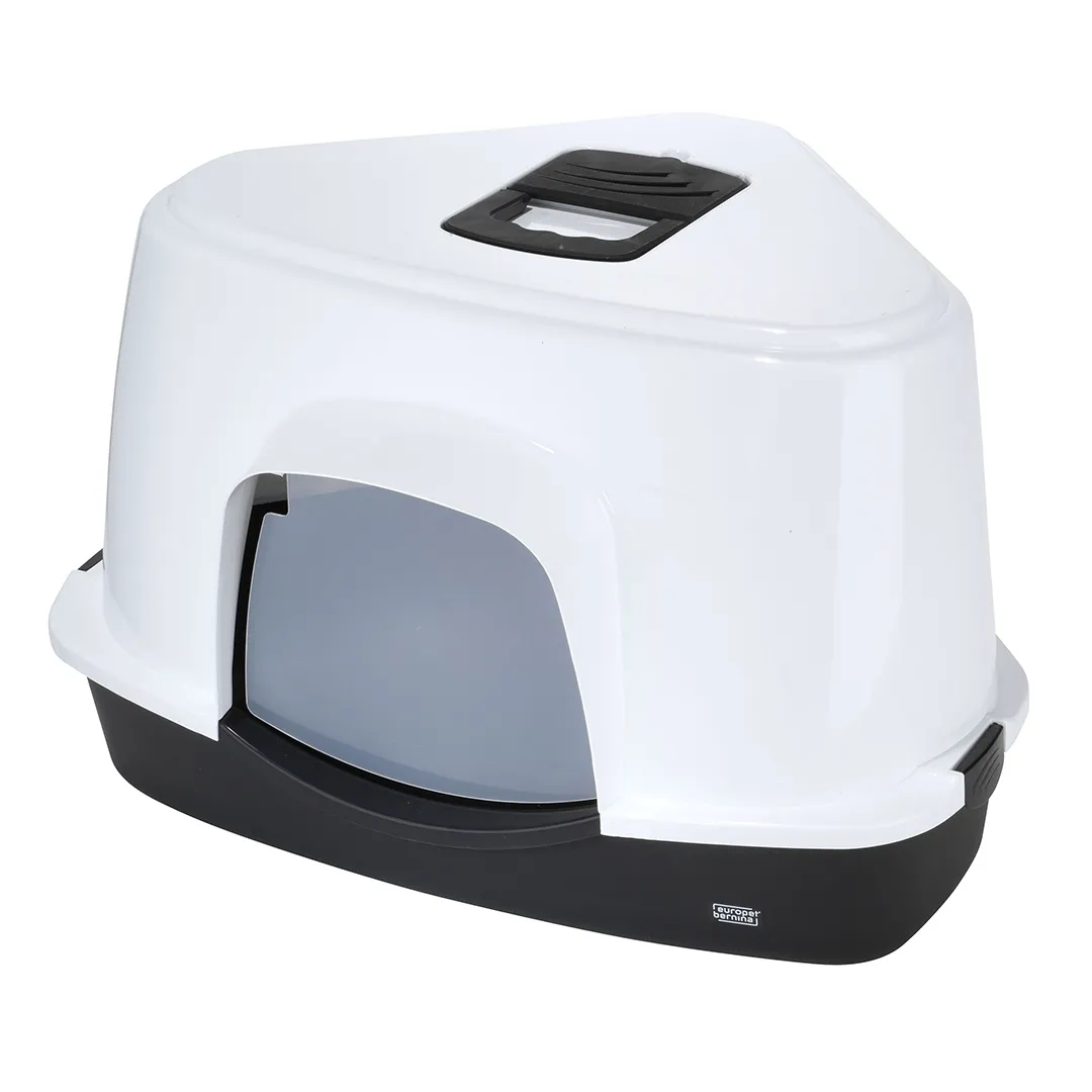 Laroy EBI Cat HOUSE PRISM 70 -GT- 56x70cm-H46cm-CHARCOAL-CORNER
