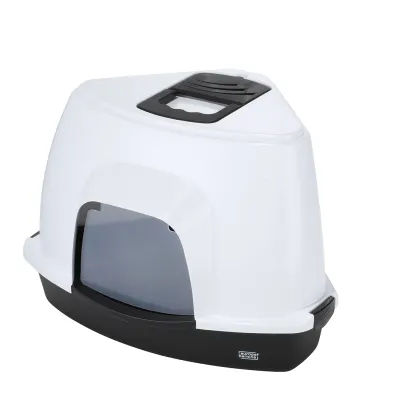 Laroy EBI Cat HOUSE PRISM 60 M 38x56cm-H40cm-CHARCOAL-CORNER