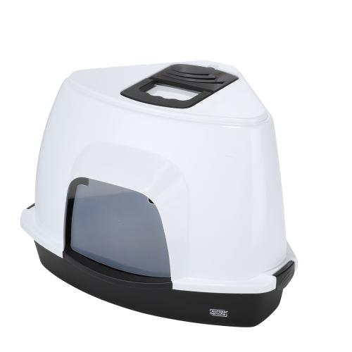 Laroy EBI Cat HOUSE PRISM 60 M 38x56cm-H40cm-CHARCOAL-CORNER