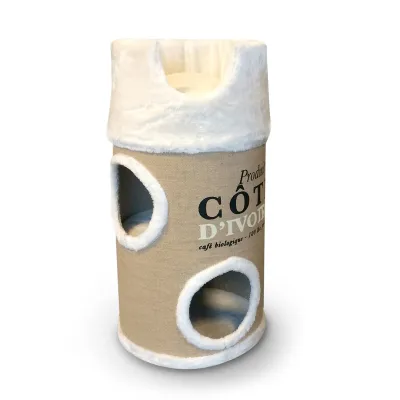 Laroy EBI D&D Home Collection COTE D IVOIRE Cat-Dome 34X34X72CM CREAM