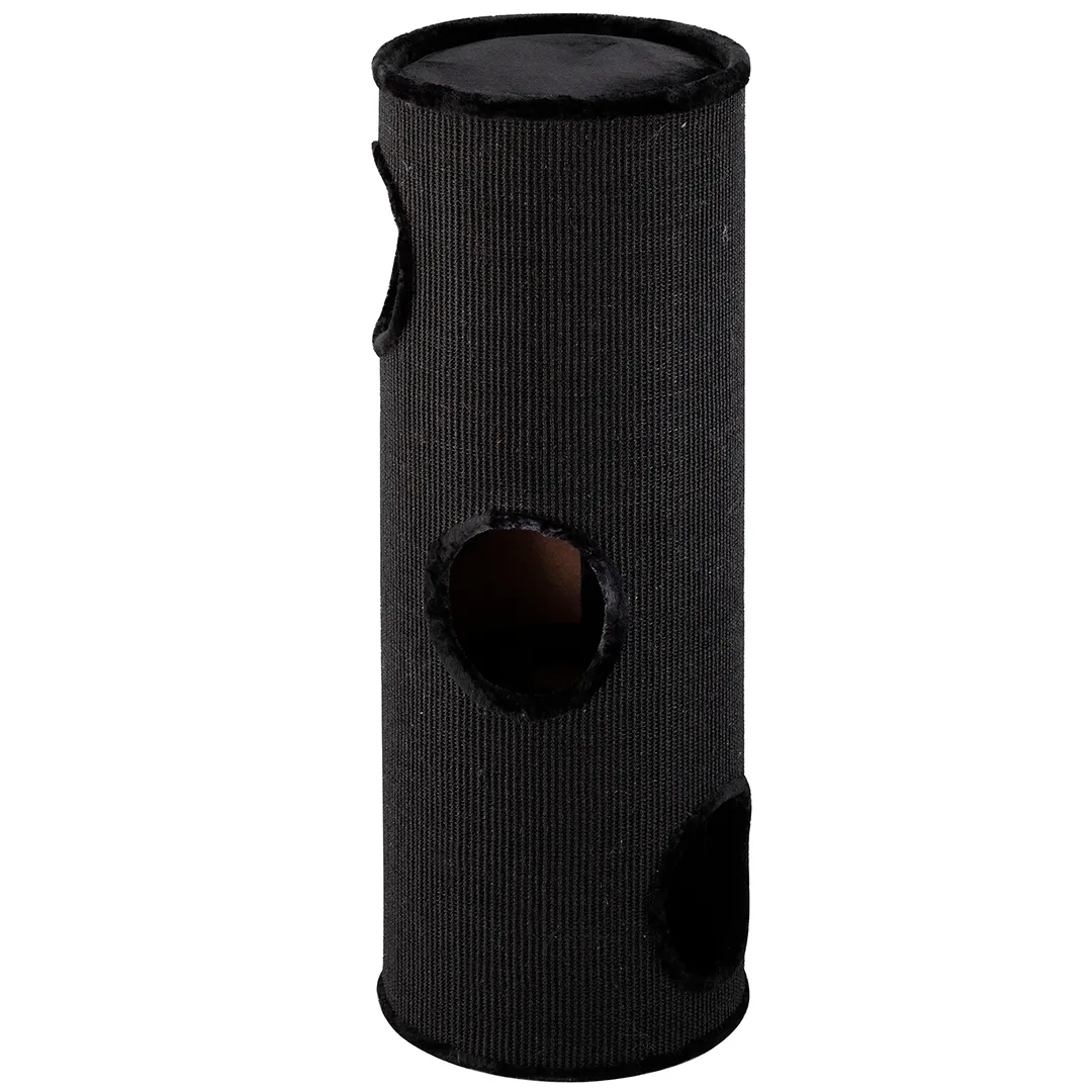 Laroy EBI Trend Cat-Dome Everlast-Tower ca. 37x37-H100cm-BLACK 3-LEVEL