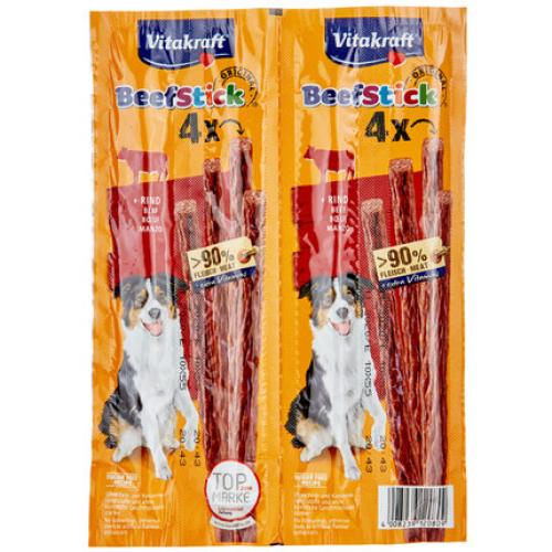 Beef Stick® Original Rind – 4 x 12 g – Vitakraft - Fleischsticks für Hunde
