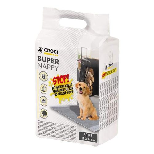 Super Nappy Aktivkohle Welpenunterlage 57 × 54 30St. – Croci