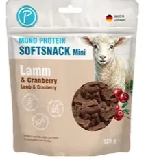 Petlando Softsnack Mini Lamm – 125 g – Petlando - Monoprotein Hundesnack mit Lamm
