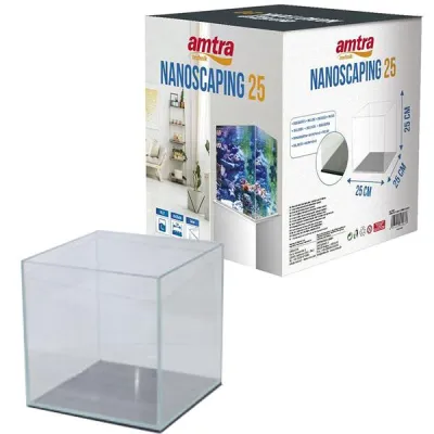 Nanoscaping 25 × 25x 25cm 15L Weissglass – Amtra