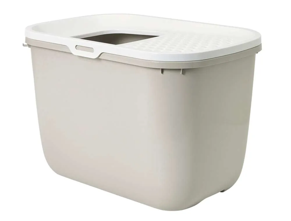 Nobby Katzentoilette Hop In, weiss, beige 58,5x39x39,5cm