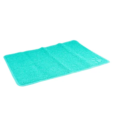 Katzentoilettenmatte Rechteck 60 × 40 cm petrolblau