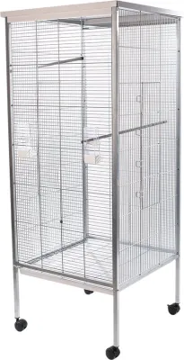 Vogelhaus Zen Vicky 60x60x151, 5cm silber – Laroy EBI DuvoPlus