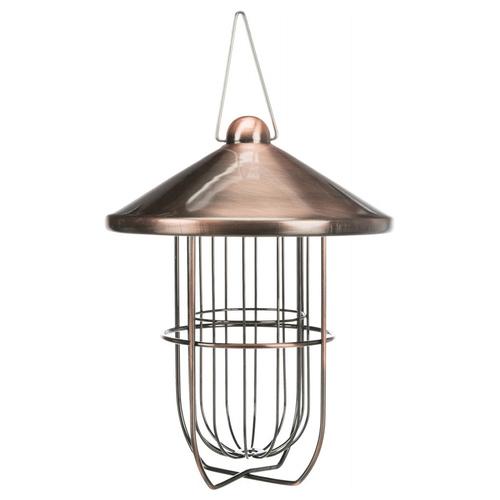 Meisenknödelhalter/Dach, 3 Knödel, Metall Ø 19x24cm, kupfer