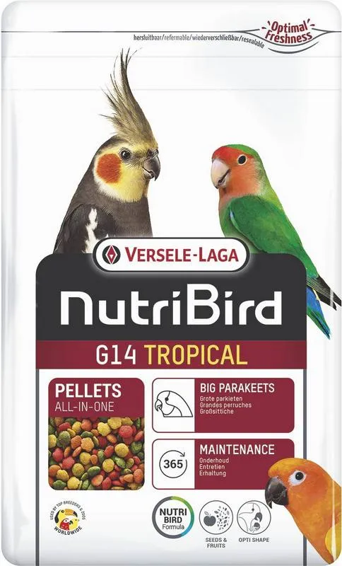 Vogelfutter NutriBird G14 Tropical Erhaltungsfutter, 1 kg – Versele-Laga