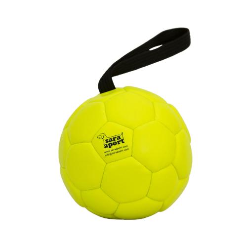 Hundespielzeug Eco Leder Softball, 16cm, Leuchtgelb – Grossenbacher