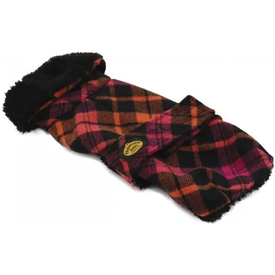 Hundemantel Wollmix mit Kapuze & Kunstfellfutter orange 27 cm – Fashion Dog