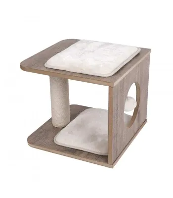 Kratzbaum Katze Uva grau 35 × 35 × 30 cm – Wouapy