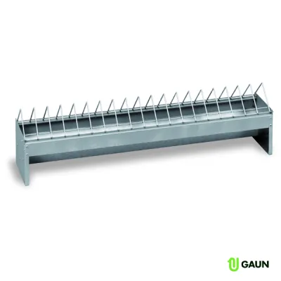 Gaun HIGH CAPACITY Metall Hühner-Futterautomat 1 m