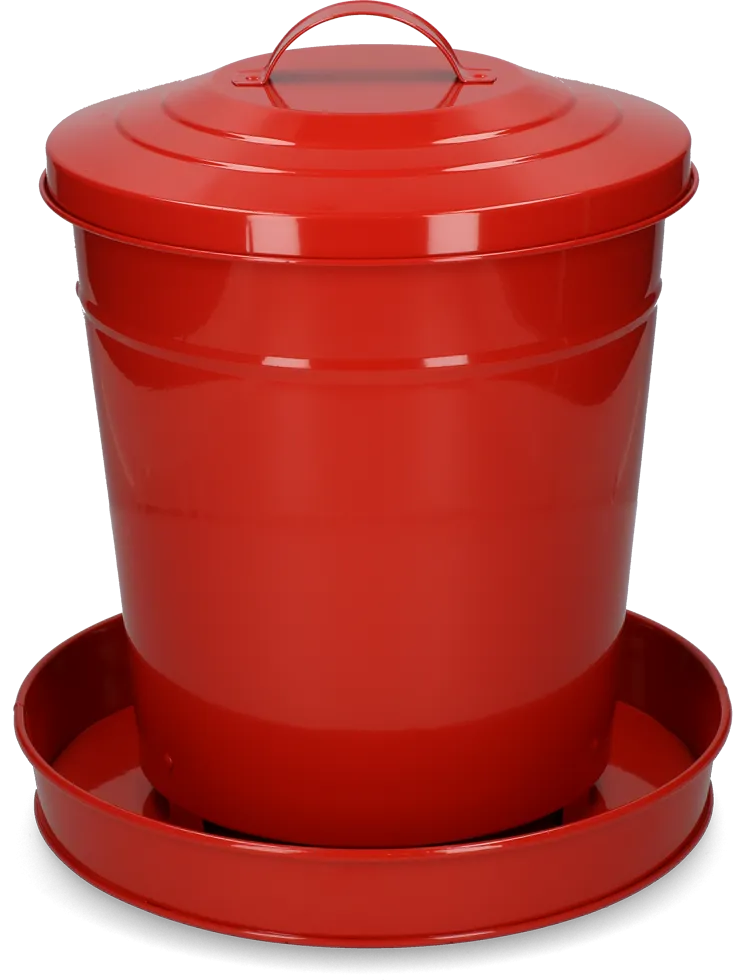 Gaun Geflügel Futterautomat Metall Rot 6 kg