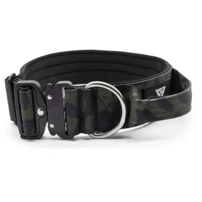Taktisches Hundehalsband mit Griff Schwarz 4 cm L (48–66 cm) – Bullsland