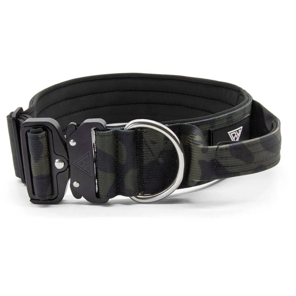 Taktisches Hundehalsband mit Griff Schwarz 4 cm L (48–66 cm) – Bullsland