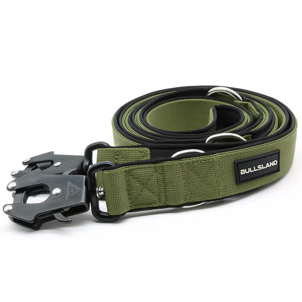 Taktische Hundeleine 3-fach verstellbar Navy Green 2 × 220 cm – Bullsland