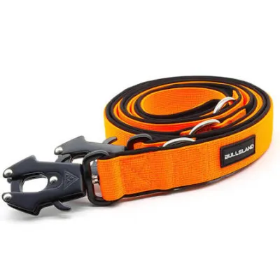 Taktische Hundeleine 3-fach verstellbar Orange 2 × 220 cm – Bullsland