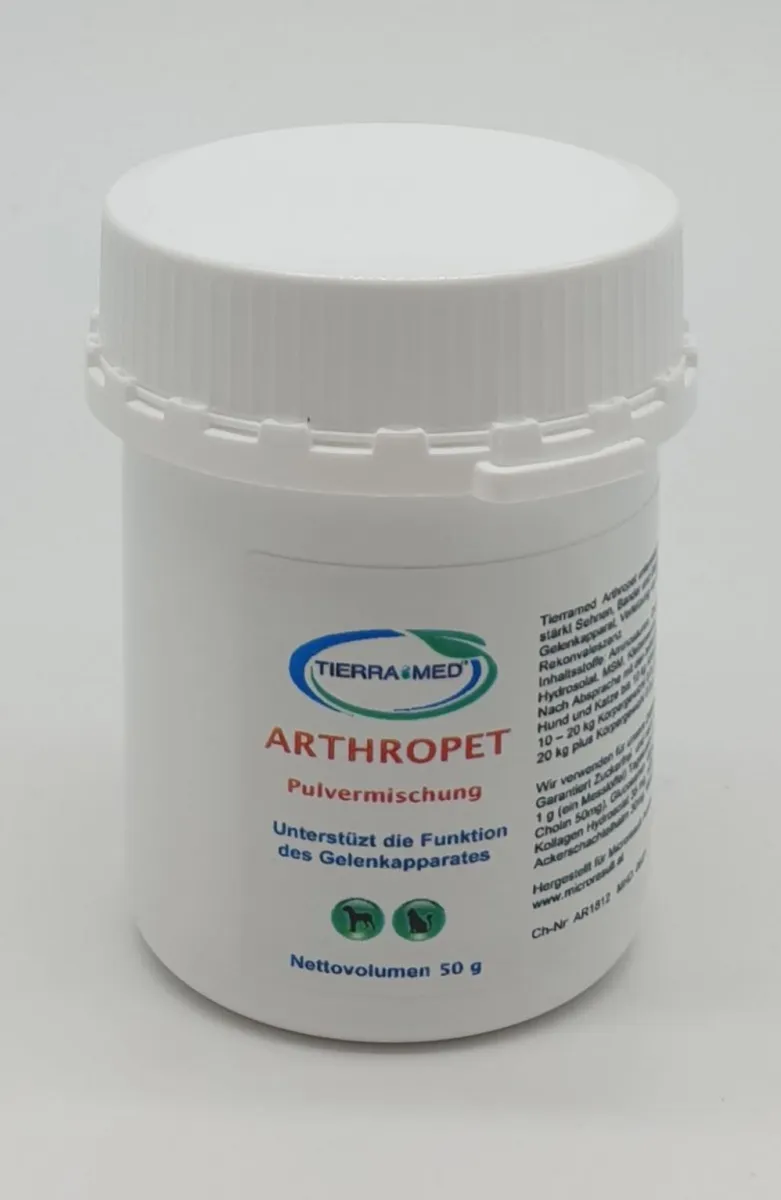 Arthropet Gelenk-Nahrungsergänzung für Hunde 50 g – Tierra Med