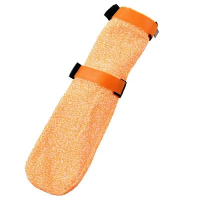 Non-stop dogwear Protector Light Socks High Hundesocken XL – Hoher, schnittfester Pfoten- & Beinschutz Orange, 4er-Set