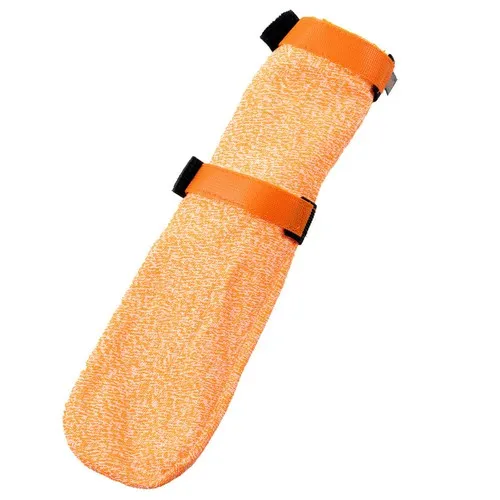 Non-stop dogwear Protector Light Socks High Hundesocken XL – Hoher, schnittfester Pfoten- & Beinschutz Orange, 4er-Set