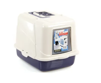 swisspet Katzentoilette Easy Clean 3Farb, Amit Streuschaufel und Filter,50x40x40cm