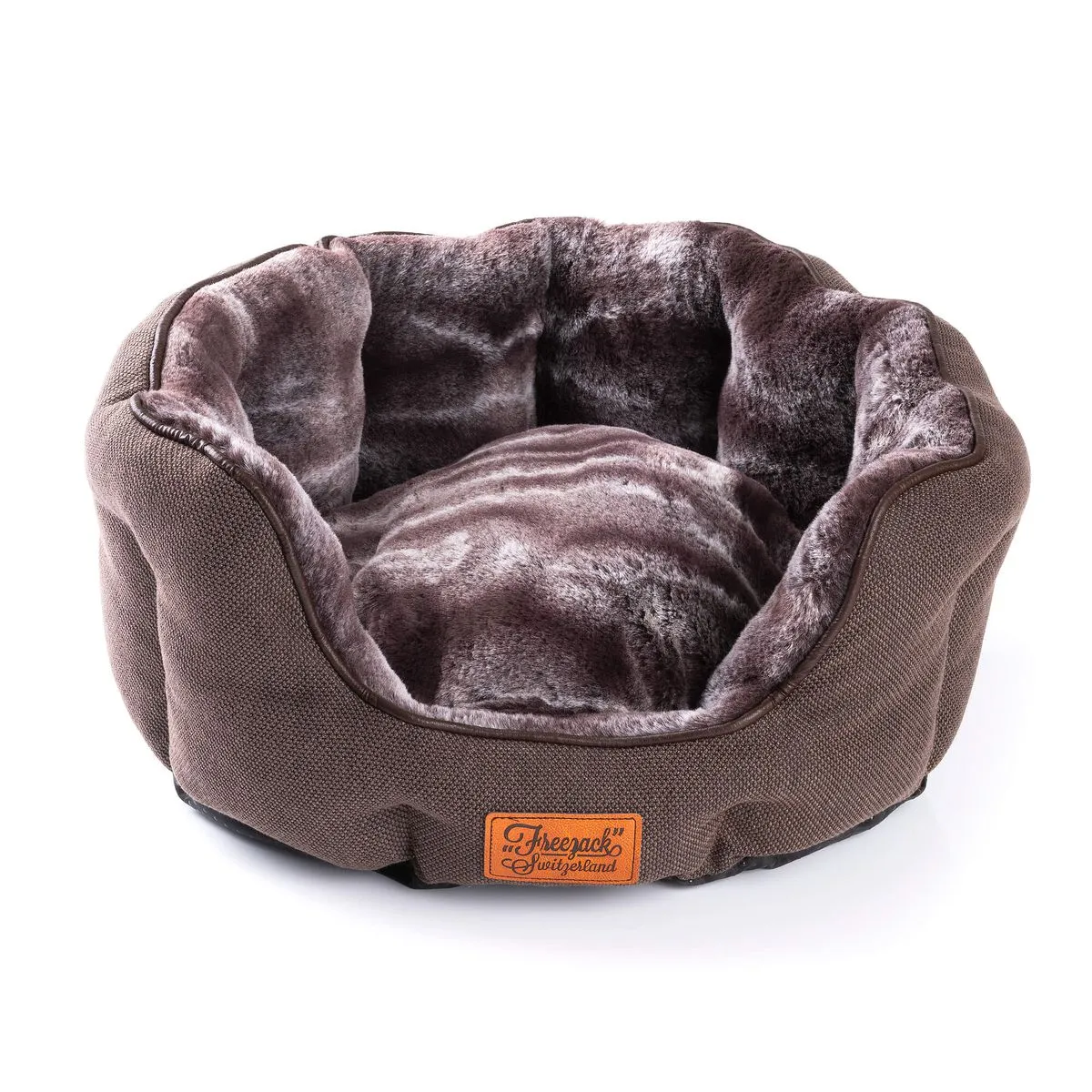 Hundebett Aspen Round Braun "XL" – Freezack