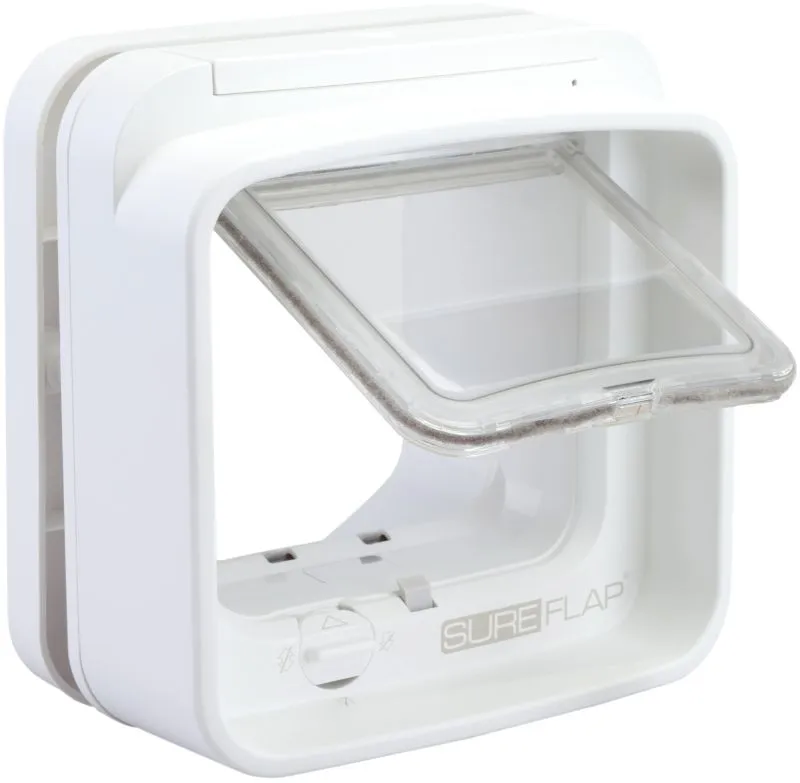 SureFlap Freilauftür mit Mikrochiperkennung, weiss 21×21cm
