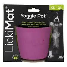 Schlecknapf für Hunde Yoggie Pot lila Ø 9,5 cm – LickiMat