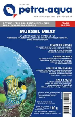 Muschelfleisch – Mussel Meat Frozen, Frostfutter Blister 100g