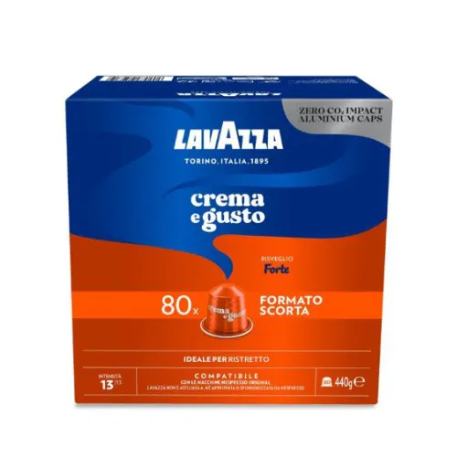 80 ALU-KAPSELN CREMA E GUSTO FORTE LAVAZZA NESPRESSO®