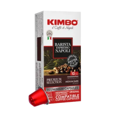 10 aluminum capsules Kimbo Barista Espresso Napoli