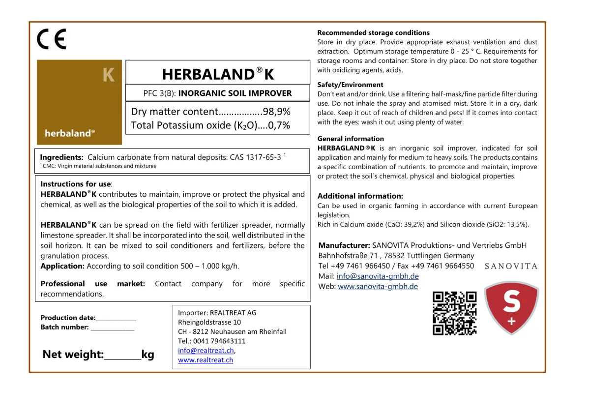 Herbaland® K | 1000 KG