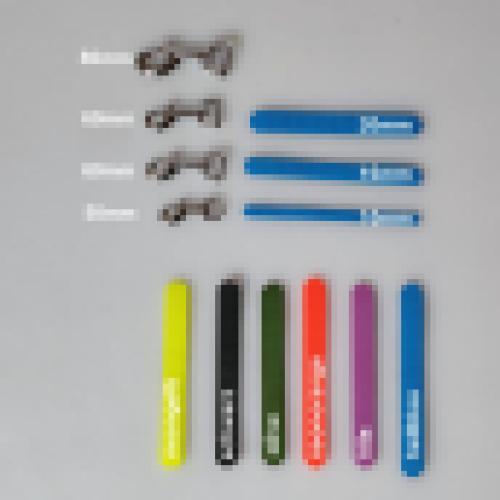 Hexagon, Leine 3fach verstellbar, neonorange, 2.0m, 15mm,