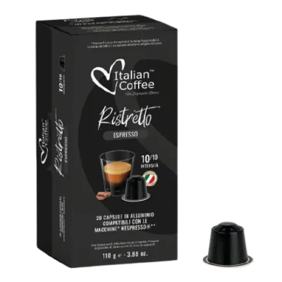 20 capsules alu Ristretto Italian Coffee