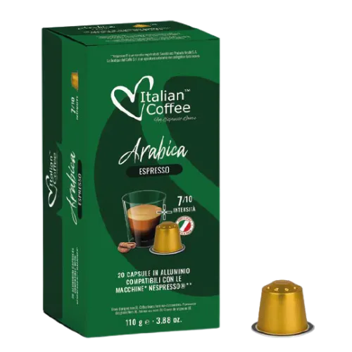 21 capsules en aluminium Arabica Italian Coffee