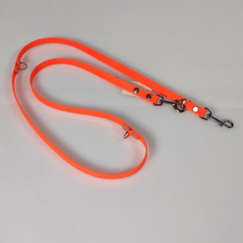 hexagon-leine-3fach-verstellbar-neonorange-neonorange-55596