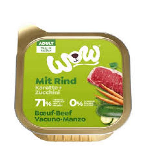 WOW Adult Hund Nassfutter Rind Schale 150 g