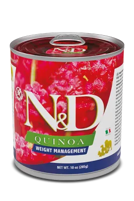 N&D Quinoa canine, Weight Management wet food, 285 gr