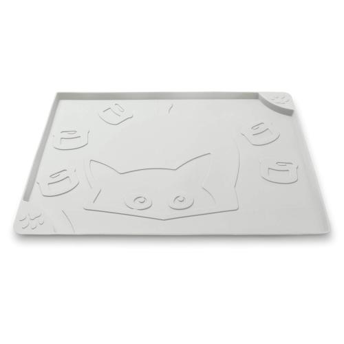 Freezack Napfunterlage Square Cat & Can grau